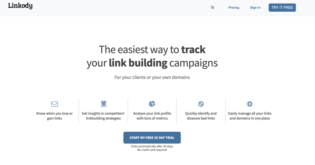 Link building tools